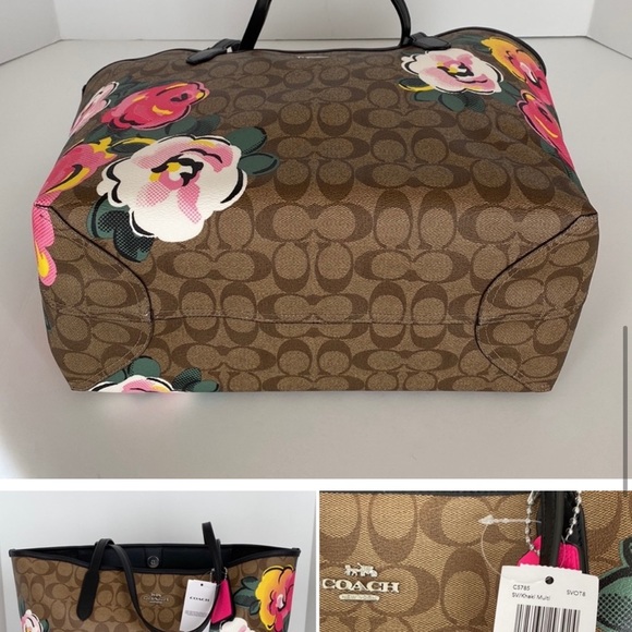 Coach Tote Vintage Rose Print - Picture 3 of 6